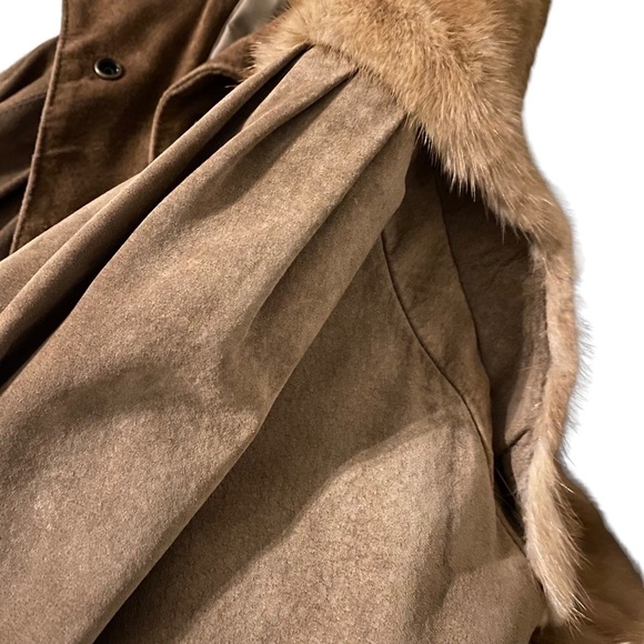 𝅺VINTAGE 1970’s Mink Fur and Suede Jacket - Picture 5 of 13